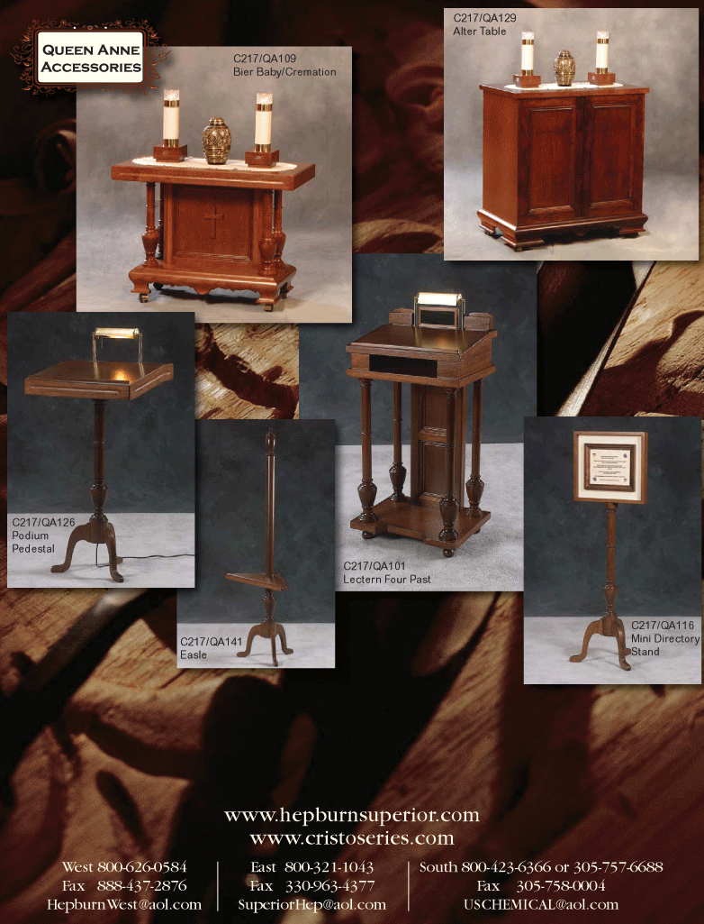 Chapel Furniture Queen Anne Accessories